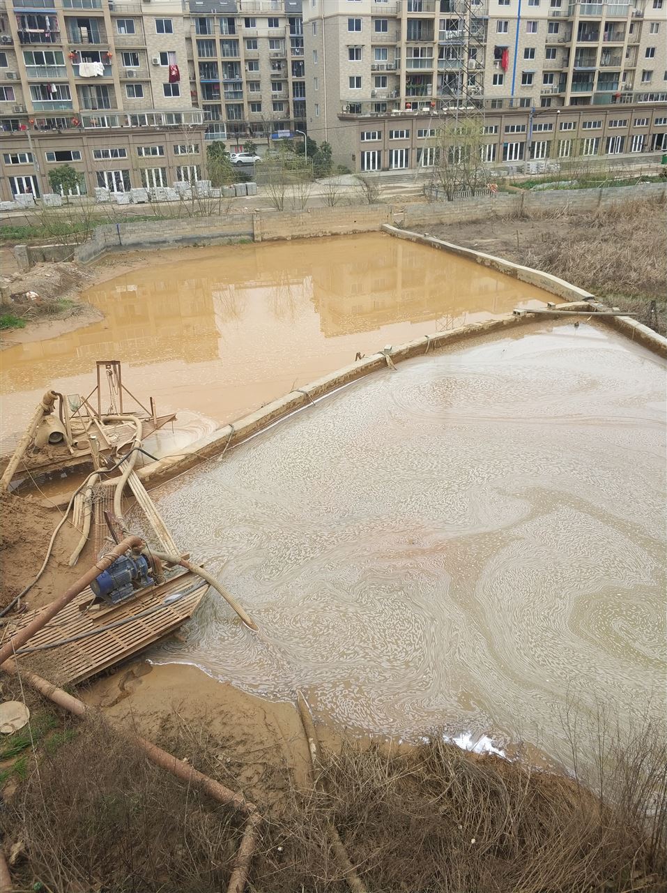 汤原沉淀池淤泥清理-厂区废水池淤泥清淤